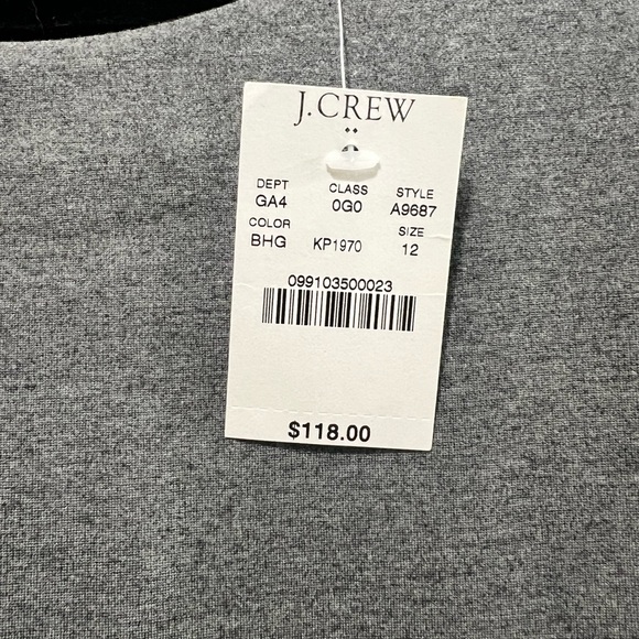 J Crew Factory NWT colorbock dress black/gray size 12 - Picture 3 of 4
